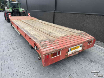 Dieplader / Aanhanger Burg 4-asser dieplader aanhanger met containerrail