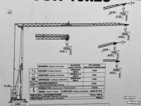 Hoogwerker  SOIMA SGH 19x28mtr Torenbouwkraan compleet met afstand bediening