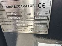 Mini-graver / Mini-graafmachine  Kingway