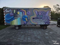 Vierwielige wagen / Landbouwwagen Kersten 6m schaftkeet warsco pipwagen