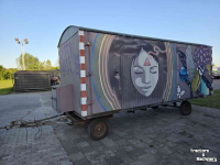 Vierwielige wagen / Landbouwwagen Kersten 6m schaftkeet warsco pipwagen