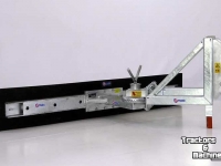 Rubberschuif Qmac Rabot caoutchouc pour étables avec montage JCB