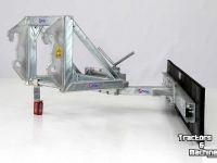 Rubberschuif Qmac Rabot caoutchouc pour étables avec montage JCB