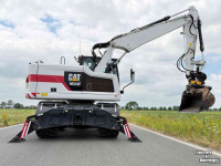Bandenkraan / Graafmachine op wielen Caterpillar Cat M314F - Engcon + bakkenwagen Mobiele graafmachine Midejo