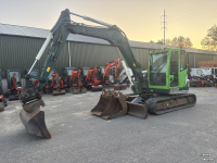 Bandenkraan / Graafmachine op wielen Kubota KX080-4