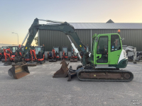 Bandenkraan / Graafmachine op wielen Kubota KX080-4