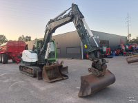 Bandenkraan / Graafmachine op wielen Kubota KX080-4