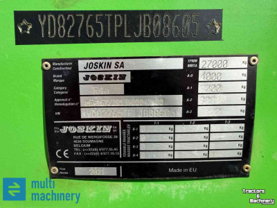 Gronddumper / Zandkipper / Grondverzetkipwagen / Dumper Joskin Advantage Trans-KTP 27/65 3-asser Kipper