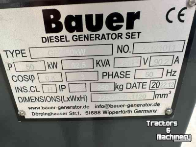 Aggregaat / Generator Bauer bauer gfs -50