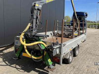 Auto-aanhangwagen t/m 3500 Kg  Aanhangwagen met bosbouwkraan