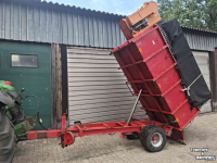 Kipper / Kiepwagen / Landbouwkipper  Zuigwagen kiepwagen met Votex zuigunit bladzuiger zuiger vuilopzuiger mestzuiger