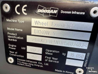 Bandenkraan / Graafmachine op wielen Doosan DX140w-5