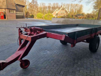 Vierwielige wagen / Landbouwwagen  platte wagen
