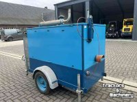 Stationare motor/pomp set  onderstel geluid gedempt , MWM 3 cilinder
