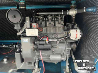 Stationare motor/pomp set  onderstel geluid gedempt , MWM 3 cilinder
