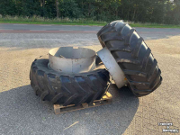 Wielen, Banden, Velgen & Afstandsringen Michelin 540/65R34 Dubbelucht