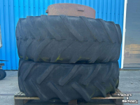 Wielen, Banden, Velgen & Afstandsringen Michelin Dubbelwiel passend aan 25 Inch velg+haak