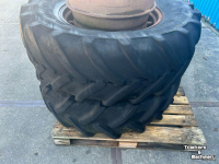 Wielen, Banden, Velgen & Afstandsringen Michelin Dubbelwiel passend aan 25 Inch velg+haak