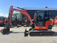 Bandenkraan / Graafmachine op wielen Kubota KX57-4