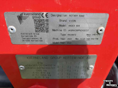 Rugger / Hark / Zwadhark Vicon Andex 804