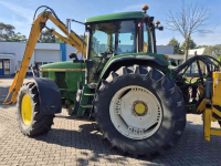 Tractor / Trekker John Deere 6810 PQ+, TLS, kruip, airco met Herder MBK135LSH maaiarm