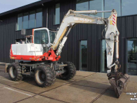 Bandenkraan / Graafmachine op wielen Takeuchi TB070W mobiele graafmachine mobiele kraan bandenkraan