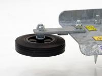 Diverse nieuwe onderdelen Qmac MVW Geleide wiel voor manegevlakker