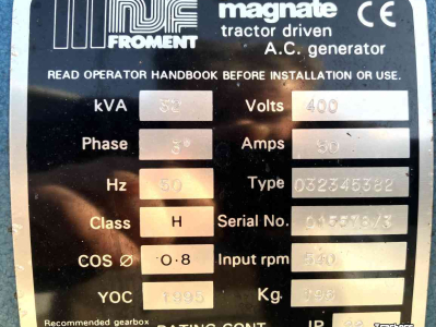 Aggregaten Magnate 32 kva generator pto aangedreven