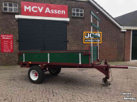 Dieplader / Aanhanger  Enkelassige houten wagen