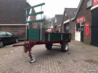 Dieplader / Aanhanger  Enkelassige houten wagen