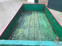 Dieplader / Aanhanger  Enkelassige houten wagen