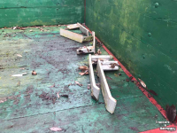Dieplader / Aanhanger  Enkelassige houten wagen