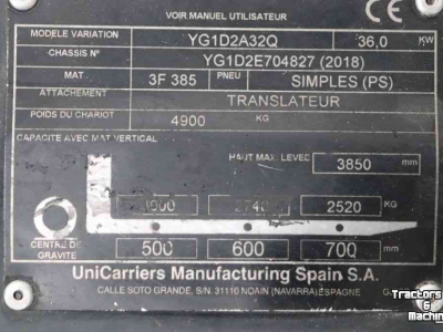 Heftruck Unicarriers YG1D2A32Q