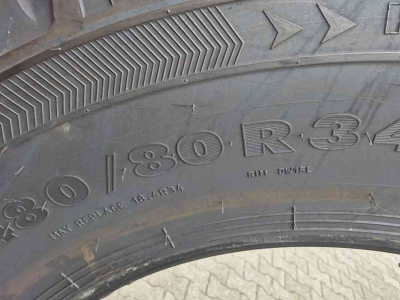 Wielen, Banden, Velgen & Afstandsringen Nokian 480/80R34 en 400/80R24 TRI2 straatbanden gazonbanden