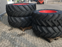 Wielen, Banden, Velgen & Afstandsringen Michelin 650/65R42 + 480/70R30 spoor 213cm