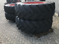 Wielen, Banden, Velgen & Afstandsringen Michelin 650/65R42 + 480/70R30 spoor 213cm