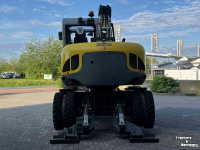 Bandenkraan / Graafmachine op wielen Wacker Neuson EW 100 Airco Powertilt 3 Bakken Palletvork  Steunpoten