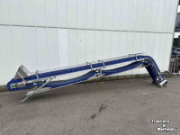 Transportband  Franz Nahrungsmittelmaschinen elevator  Stijle opvoerband met schakelband  30 cm breed