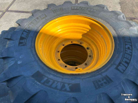 Wielen, Banden, Velgen & Afstandsringen Michelin 500/70R24 op 10 gaats JCB velgen