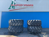 Wielen, Banden, Velgen & Afstandsringen Michelin Set 500/70-24  JCB 10-gaats 90%