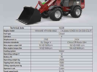 Shovel / Wiellader / Kniklader Heracles H220 PRO no cab, cab en elektrisch NIEUW!