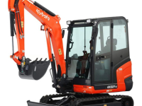 Bandenkraan / Graafmachine op wielen Kubota KX 027-4