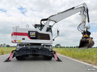 Bandenkraan / Graafmachine op wielen Caterpillar Cat M314F + Engcon Mobiele graafmachine Midejo