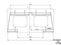 Overige aanbouwdelen en toebehoren Qmac HAKENSET: SCHAFFER JCB BORD 520MM