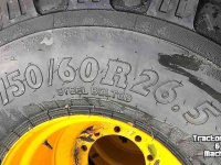Wielen, Banden, Velgen & Afstandsringen BKT 750/60R26.5 95% FL 630 / Nog 1 set voorradig
