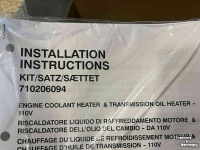 Tractor / Trekker New Holland Motorkoelvloeistof & transmissieolieverwarmer - 240 V Parts nr:719106064