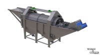 Overige reiniging- en veegmachines en toebehoren MCR Rvs trommelwasser drum washer waschanlage