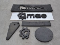 Diverse nieuwe onderdelen Qmac RSMC240 Canvas rubbermat met koordlaag 240 cm