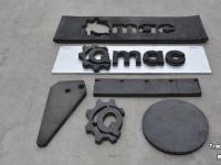 Diverse nieuwe onderdelen Qmac RSMC240 Canvas rubbermat met koordlaag 240 cm
