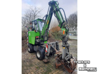 Bandenkraan / Graafmachine op wielen Hansa Hansa APZ331 Grafdelver Kraan